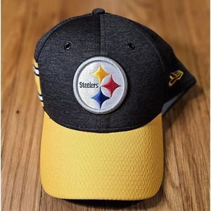 Adult's NEW ERA 39 Thirty PITTSBURGH STEELERS LOGO FITTED SIZE SM/MD Hat Cap